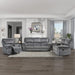 Double Reclining Loveseat, Gray - Relaxing Recliners