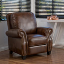 Home Neville PU Push Back Recliner - Relaxing Recliners