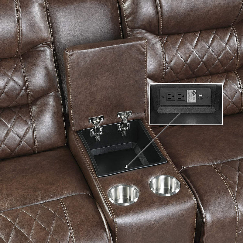 Lexicon Manual Reclining Loveseat - Relaxing Recliners