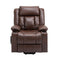 Leather Tri-Motor Infinite Reclining Lift Chair with Massage - Relaxing Recliners