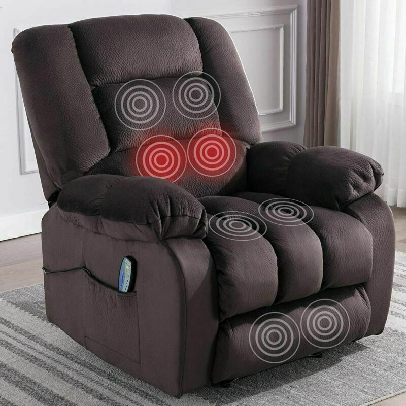 Microfiber Massage Recliner Chair With Heat & Vibration Control Relaxing Recliners Microfiber Massage Recliner Chair With Heat & Vibration Control Relaxing Recliners
