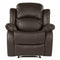Pu Leather Overstuffed Brown Rrecliner - Relaxing Recliners