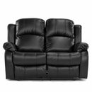 Soft Pu Leather Reclining Loveseat, Black - Relaxing Recliners