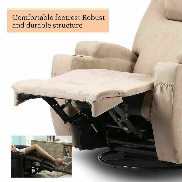 Electric Full Body Massage Chair Recliner Heated Vibration Fabric Sofa Relaxing Recliners Electric Full Body Massage Chair Recliner Heated Vibration Fabric Sofa Relaxing Recliners