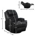 Heated Massage Recliner Pu Leather With 360 Swivel - Relaxing Recliners