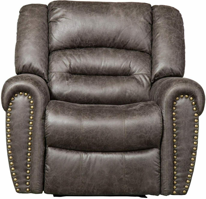 Breathable Bonded Leather Recliner Chair with USB Ports - Relaxing Recliners