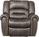 Breathable Bonded Leather Recliner Chair with USB Ports - Relaxing Recliners