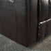 Brown Leather Power Recliner With Storage, Cup Holders, and USB Charger - Relaxing Recliners