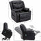 Black Power Lift Recliner Massage Chair With Heat For Seniors - Relaxing Recliners