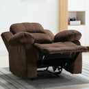 Overstuffed Velvet Manual Recliner Chair - Relaxing Recliners