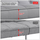 Fabric Convertible Futon Bed - Relaxing Recliners