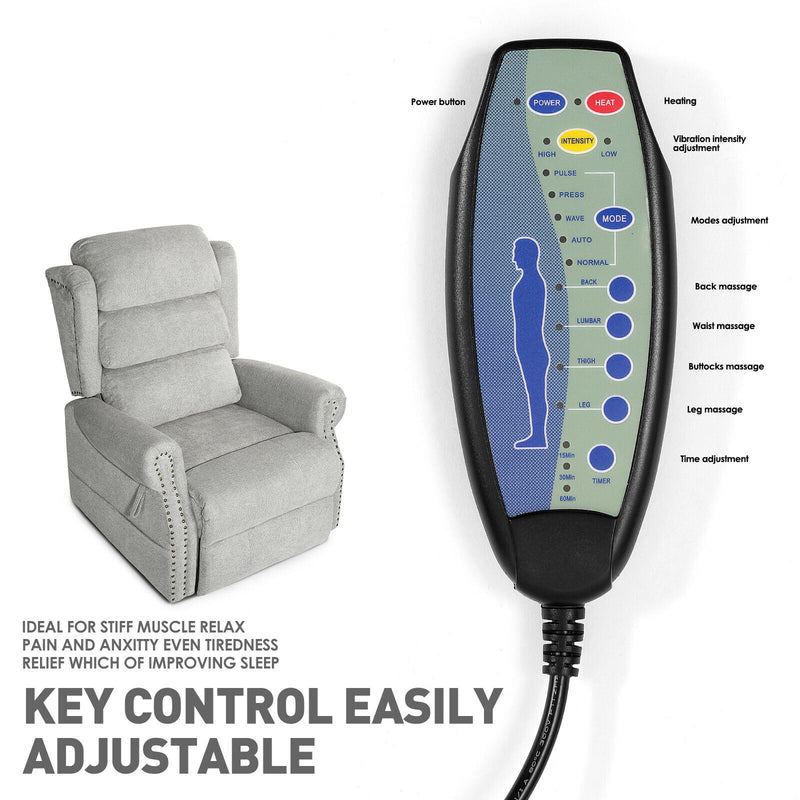 Electric Power Lift Massage Recliner Chair With Heat - Relaxing Recliners