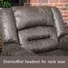 Breathable Bonded Leather Recliner Chair with USB Ports - Relaxing Recliners