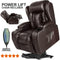 Electric Heated Massage Chair Power Recliner Lift 8 Point Remote Control - Relaxing Recliners