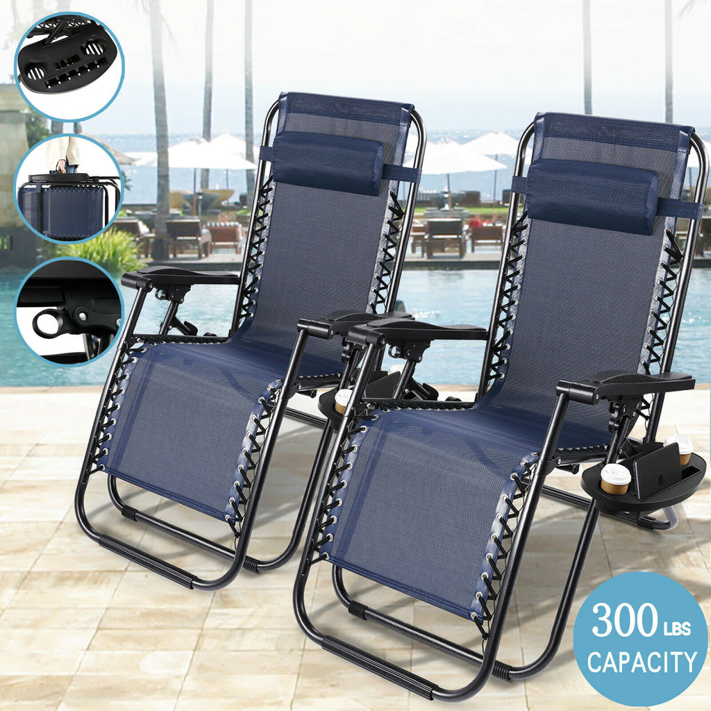 zero gravity steel outdoor reclining chair