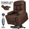 Assist Stand Electric Lift Cloth Massage Chair Recliner With Heat - Relaxing Recliners