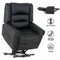 Heated Massage Lift Chair Recliner With Dual Motor USB Charge Port Black - Relaxing Recliners
