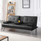 Modern Faux Leather Futon Sofa Bed - Relaxing Recliners